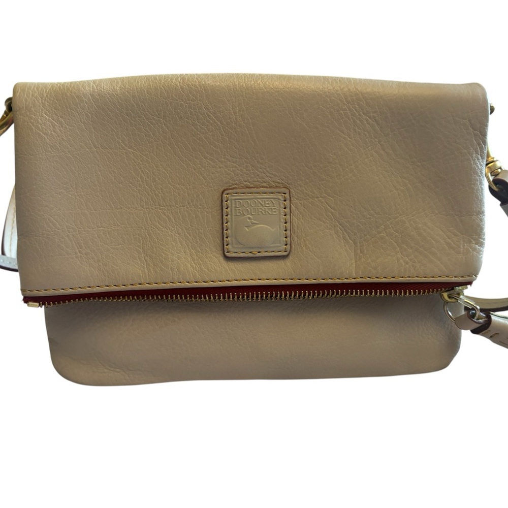 Dooney & Bourke Bone Florentine Leather Crossbody Bag